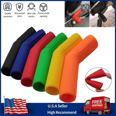 Motorcycle Footpeg Shift Lever Rubbe Cover Boot Shoe Protector Gear Shifter Foot - Image 1 of 4