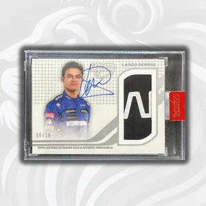 /10 Silver - Lando Norris #DAP-LN - 2021 Topps Dynasty F1 -  Autograph Patch - Picture 1 of 5