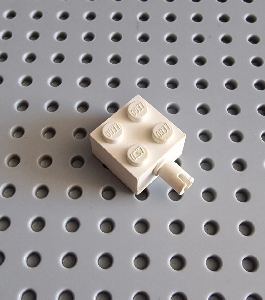 LEGO Achse Achsstein Pin 1 Stück Weiß 2x2 Auto City Brick 4730 P4 - Bild 1 von 1