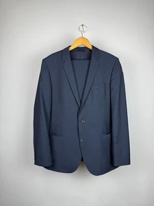 Hugo Boss Suit Amaro 2 Piece Wool Navy Men's EU 56 / US 46R Size - Picture 1 of 20