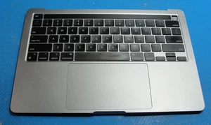 Teclado reposamanos estuche superior original Macbook Pro 13" A2338 M1 2020 - gris espacial - B - Imagen 1 de 7