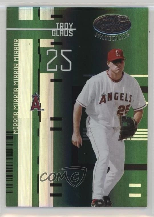 2005 Leaf Certified Materials Mirror Emerald /5 Troy Glaus #189 - Image 1 of 2