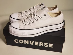 Converse Chuck Taylor All Star Lift Ox Plateau-Sneaker Low-Top Damengröße 10,5 - Bild 1 von 19