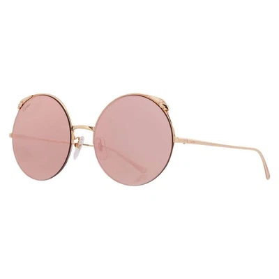 Cartier Panthere de Cartier Gold Round Ladies Sunglasses CT0149S 003 60 - Image 1 of 4