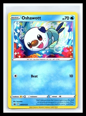 💥 Oshawott SWSH222 Promo SWSH: Sword & Shield Promo Holo Pokémon Card - Image 1 of 2
