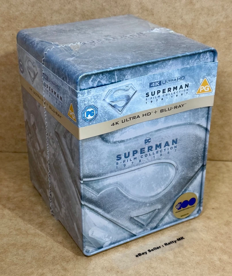 SUPERMAN - UK EXCLUSIVE  4K + BLU RAY 5 FILM STEELBOOK COLLECTION - NEW & SEALED - Image 1 of 4