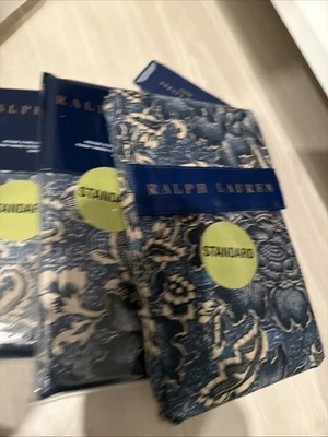Ralph Lauren Keaton One Standard Sham Indigo Blue Floral New in pkg MFRP $145.00 - Image 1 of 4