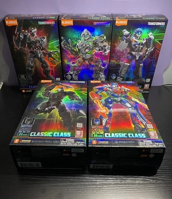 Blokees Transformers Classic Class Lot of 5- Optimus, Scourge, Mirage, Megatron - Image 1 of 4