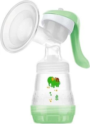 MAM E102 Manual Breast Pump + Anti-Colic Bottle 0+ Months Ergonomic Design - Image 1 of 4