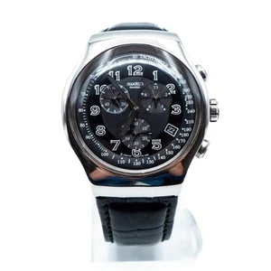 Swatch Irony The Chrono Turn Your Black Watch YOS440 - Afbeelding 1 van 5