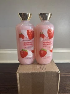 Lot Of 2 Bodycology Strawberry Cheesecake 2 In 1 Body Wash And Bubble Bath - Picture 1 of 2