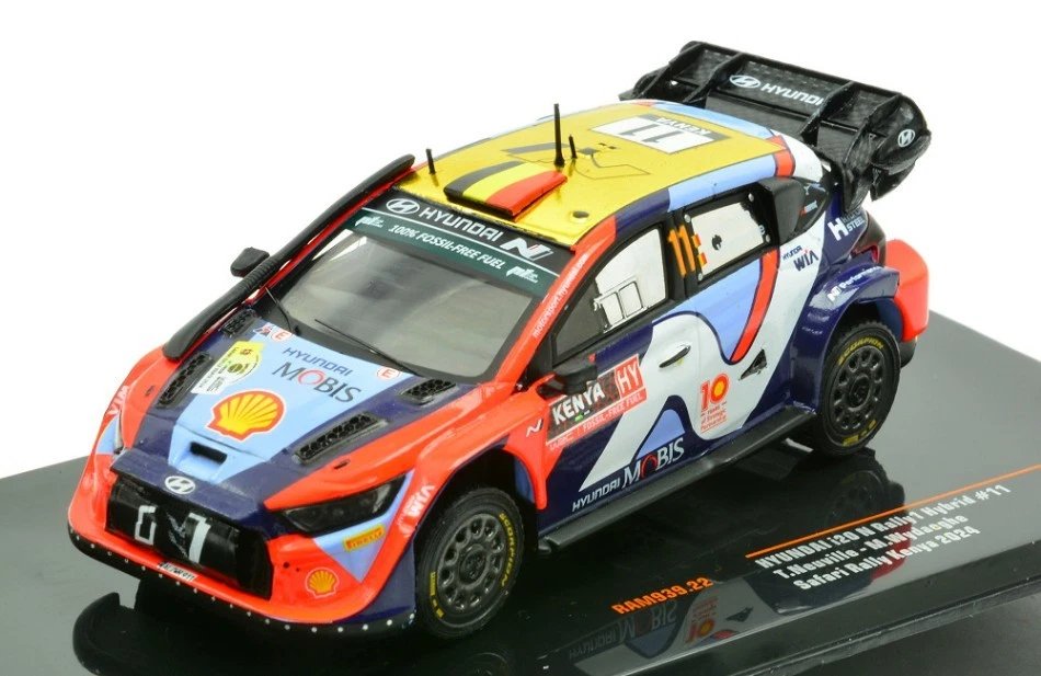 Hyundai I20 N Wrc #11 Safari Rally Kenya 2024 Neuville / Wydaeghe 1:43 Model - Immagine 1 di 1
