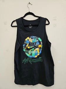 Camiseta sin mangas negra Nike Air Airphoria talla L para hombre ropa deportiva algodón sin mangas envío - Imagen 1 de 8