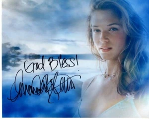 Foto firmada de AMANDA RIGHETTI 8x10 con holograma certificado de autenticidad - Imagen 1 de 2