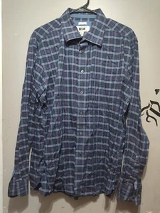 Joseph Abboud Non Iron Gray Blue Check Plaid Mens Dress Shirt Size XL - Picture 1 of 12