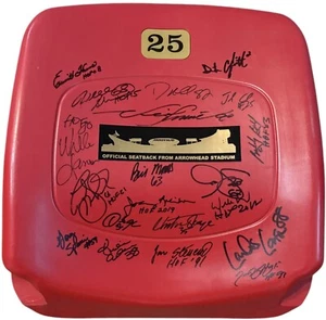 Kansas City Chiefs Legends Signed Arrowhead Stadium Seatback JSA Christian Okoye - Picture 1 of 2