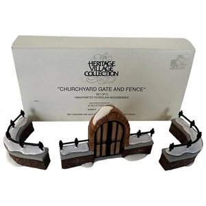 Department 56 Heritage Village Churchyard Gate & Fence Set Accessory Box Dept 56 - Picture 1 of 11