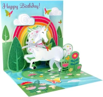 3D Pop Up greeting card - UNICORN - Happy Birthday,Greeting Cards & Invitations - Image 1 of 2