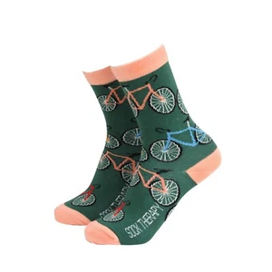 Womens Cyclist Bike Funny Novelty BAMBOO Gift Socks | Sock Therapy - Picture 1 of 1