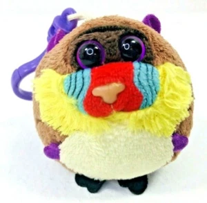 TY Round Ballz Monkey Charlie Plush 2" Clip On 2013 - Picture 1 of 5