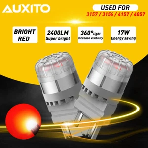 Canbus Red LED Brake Tail Turn Signal DRL Parking Light Bulb Lamp 3157 3156 3457 - Imagen 1 de 11