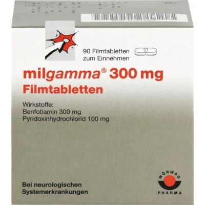WÖRWAG PHARMA GMBH & CO. KG MILGAMMA 300 mg Filmtabletten 90 St PZN02913905
