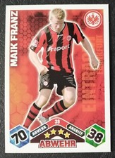 TOPPS Maik Franz Eintracht Frankfurt Bundesliga 2010/11 Match Attax Trading Card
