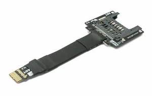 SD Karte 10 cm Kabel Micro SD Stecker zu Standard Buchse Verlängerung Adapter - Afbeelding 1 van 4