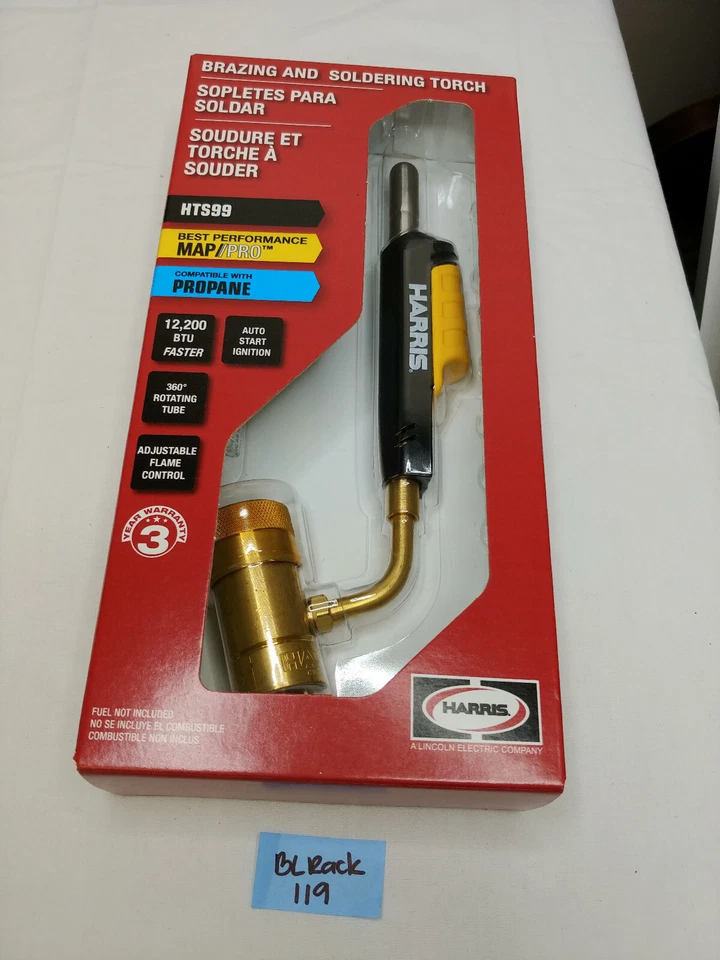 Harris 1400359 Adjustable Swivel Torch Heavy Duty Single Auto Ignite
