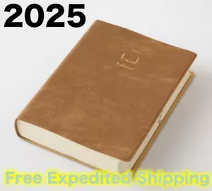 Midori Hibino Daily 2025 A6 Book Limited Bookmark camel Starting in January - Picture 1 of 14