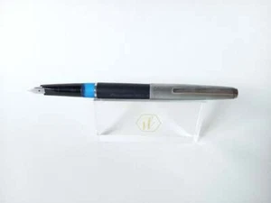 Kaweco V60 Extra Fine Nib Piston Filling Fountain Pen Brushed Steel Cap - Picture 1 of 6