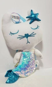 🙂NUEVA Mochila de un diseño para dormir iridiscente brillante lentejuelas GATITO GATO SIRENA - Imagen 1 de 12
