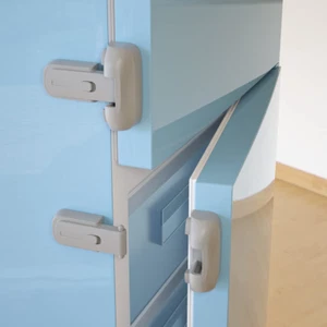 Fridge Lock 2 Pcs Baby Safety Fridge Lock Child Proof Refrigerator New Door Lock - Picture 1 of 12