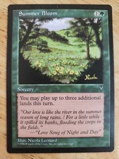 1x MTG Magic The Gathering Summer Bloom [Visions] Collectible Trading Card