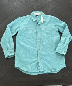 Gap kids Sea Blue button Down shirt Sz 10 - Picture 1 of 2