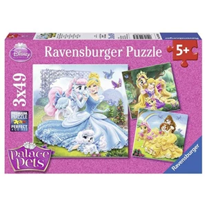 Ravensburger Disney Princess Belle, Cinderella and Rapunzel Palace Pets 3 x 49 P - Picture 1 of 1