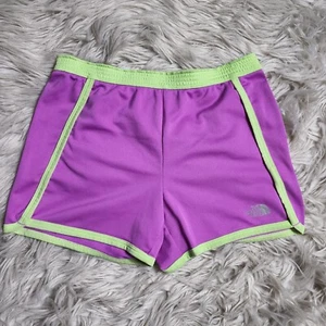 The North Face Mesh Shorts Purple Waffle Weave Girls Size Large 14/16 - Picture 1 of 9