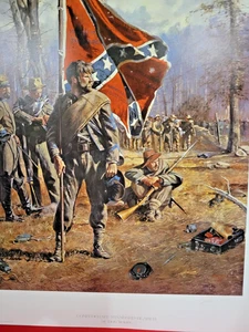 Don Troiani Bürgerkrieg Druck - Konföderierte Fahnenträger ungerahmt Nummer 166 - Bild 1 von 8