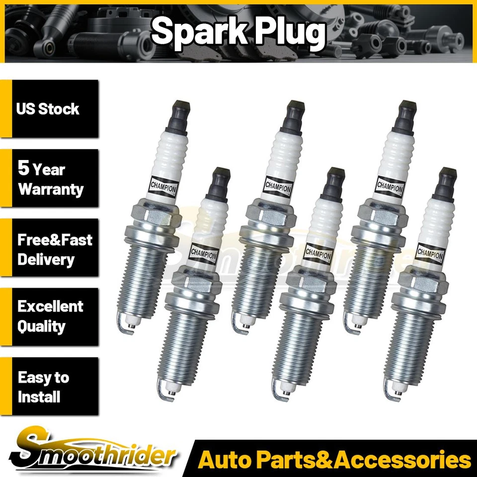 Bujía Champion 6 piezas para Toyota 4Runner 2014 2015 2016 2017 2018 Foto 1 de 4
