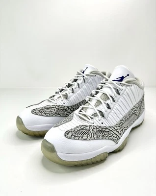 Nike Air Jordan 11 Retro Low IE Hombres Talla 13 Blanco Estampado Elefante 2015 Foto 1 de 4