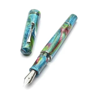 Pluma Estilográfica Leonardo Moment Zero Grande Alien Moon 14K Nueva en Caja F con Tinta Embotellada - Imagen 1 de 6