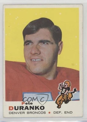 1969 Topps Pete Duranko #182 - Image 1 of 2