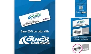 NC Quick Pass Sticker Transponder – NC Toll Roads – Works in9 States () 1 - Picture 1 of 8