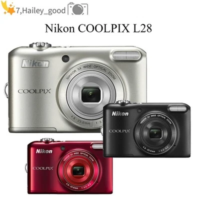 Nikon COOLPIX L28 Digitalkamera, 20,1 Megapixel, 5-facher optischer Zoom - Bild 1 von 4