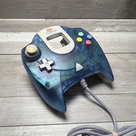 OEM Sega Dreamcast Controller Aqua Blue Clear HKT-7700 - Original, Tested