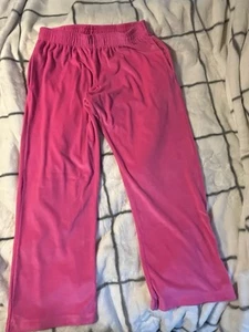 Victorias Secret Pants Womens Size Large Pink Velour Joggers Lounge Wear - Picture 1 of 5