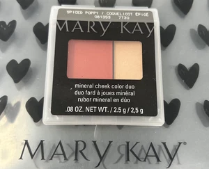 New Mary Kay Mineral Cheek Color Duo Blush Spiced Poppy Full Size 081353 - Picture 1 of 1