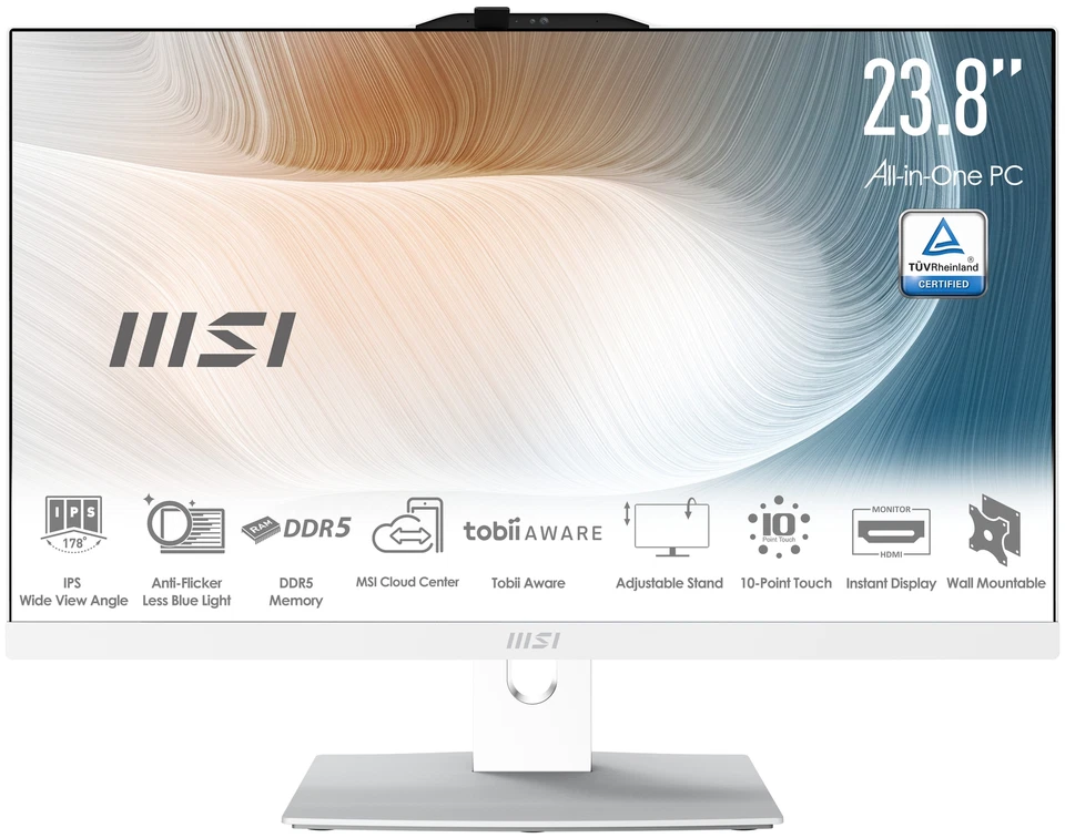 MSI Modern AM242TP 1M-1208DE 23.8" i3-100U white 16GB 256GB W11P 00AE0722-1208