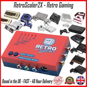RetroScaler2x AV to HDMI Up-Scaler Converter Retro Console Game Play Video Upsca