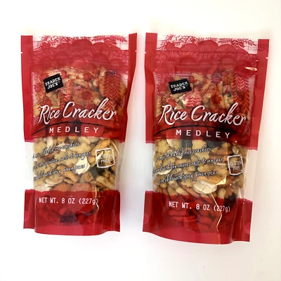2 Packs Trader Joe's Rice Cracker Snack Mix Medley Gluten Free 8 oz Each Pack - Image 1 of 2